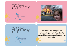 Copia de Tarjetas educativas juego de roles de la amistad colorido alegre verde y rosa  - 1